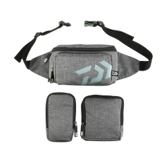 DAIWA BALIKÇI ÇANTASI BEL ASKILI GRİ 23*13*17