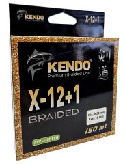 Kendo X-12+1 Braided 150m Apple Green Örgü İp