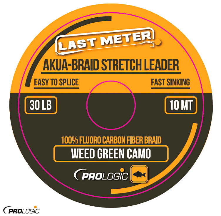Prologıc Akua-Braid Leader 10 m 30 LBS Camo Green