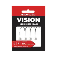 Hanfish Vision Ned Rig Peary White Jighead