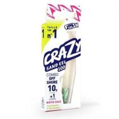 Crazy Sandeel CSE100/1 CSE509 Combo Off Shore 10gr W.Coco Silikon Yem