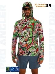 Fujin Pro Angler S24 Hooded Makai Green Red