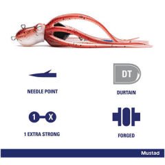 Mustad Inkvader Octopus Jig 150gr RED