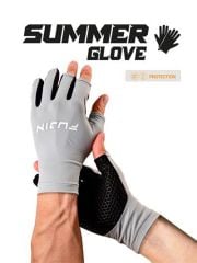 Fujin Pro Angler S24 Summer Gloves Grey