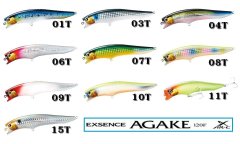 Exsence Agake 120 mm F 18g. Depth 0-30 cm