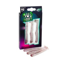 Fiiish Mud Digger MD1144 3X Gövde Purple Glitter Silikon Yem