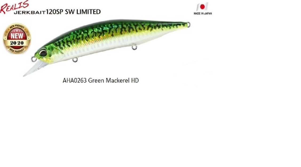Realis Jerkbait 120SP SW ADA0263 Green Mackerel