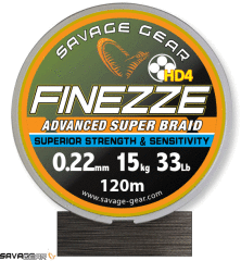 Savage gear Finesse HD4 Braid 300 m 0,26 mm 37,5 lbs 17,1 kg Grey Örgü İp
