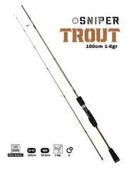 Fujin Sniper Trout 160cm 1-6gr Trout Kamışı Brown