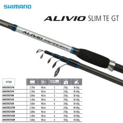 Shimano Alivio Slim TE GT 360XH 3.60mt 40-80gr Teleskopik Olta Kamışı