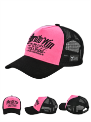 Fujin BTW Trucker Şapka Black Fuchsia