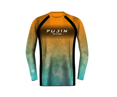 Fujin Performance T-Shirt Aqua Orange