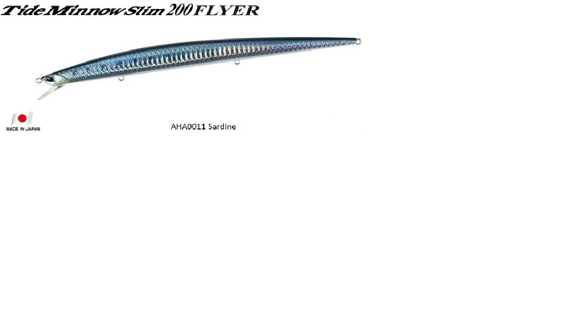 Tide Minnow Slim Flyer 200 AHA0011 / Sardine