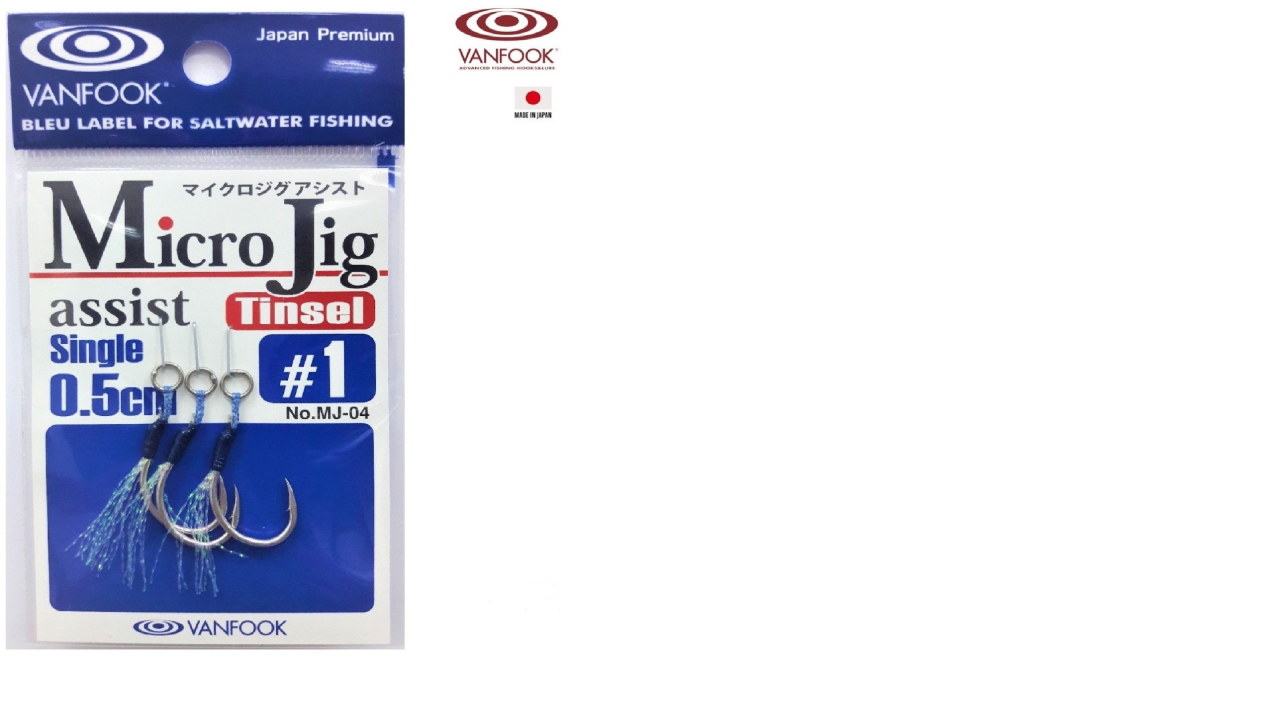 Vanfook Tekli Micro Jig Assist İğne MJ-04 #1 (3 pcs./pack)