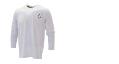 Apex Long Sleeve Fishing Shirt - Retro Swordfish-White