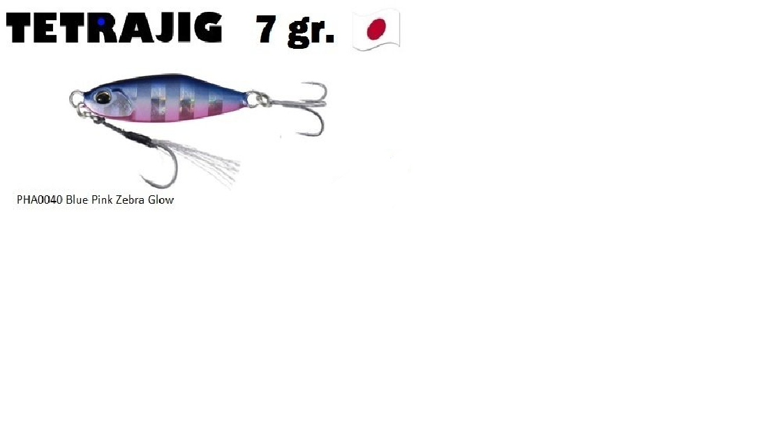 Tetra Works Tetrajig 7gr. PHA0040 / Blue Pink Zebra Glow
