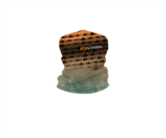 Fujin Neck Gaiter Boyunluk Aqua Orange Fish