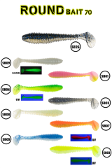Fujin Round Bait 70mm Silikon Balık