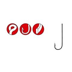 GAMAKATSU HOOK LS-5013F (BLACK) (10 Adet) No:1/0