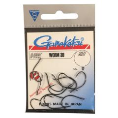 GAMAKATSU Worm 39 Siyah Olta İğnesi