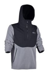 Fujin SeaGame Technical Polar Hoodie Black Grey
