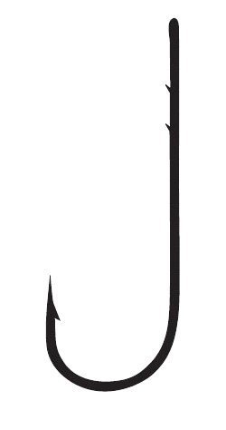 Fudo 6101 Worm SSB Black Nikel Uzun Pala Tırnaklı İğne 5/0