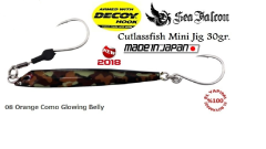 Sea Falcon Cutlassfish Jig Mini 30gr. 08 Orange Como Glowing Belly