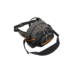 DAIWA BALIKÇI ÇANTASI GRİ TURUNCU BEL VE OMUZ ASKILI 30*22*18